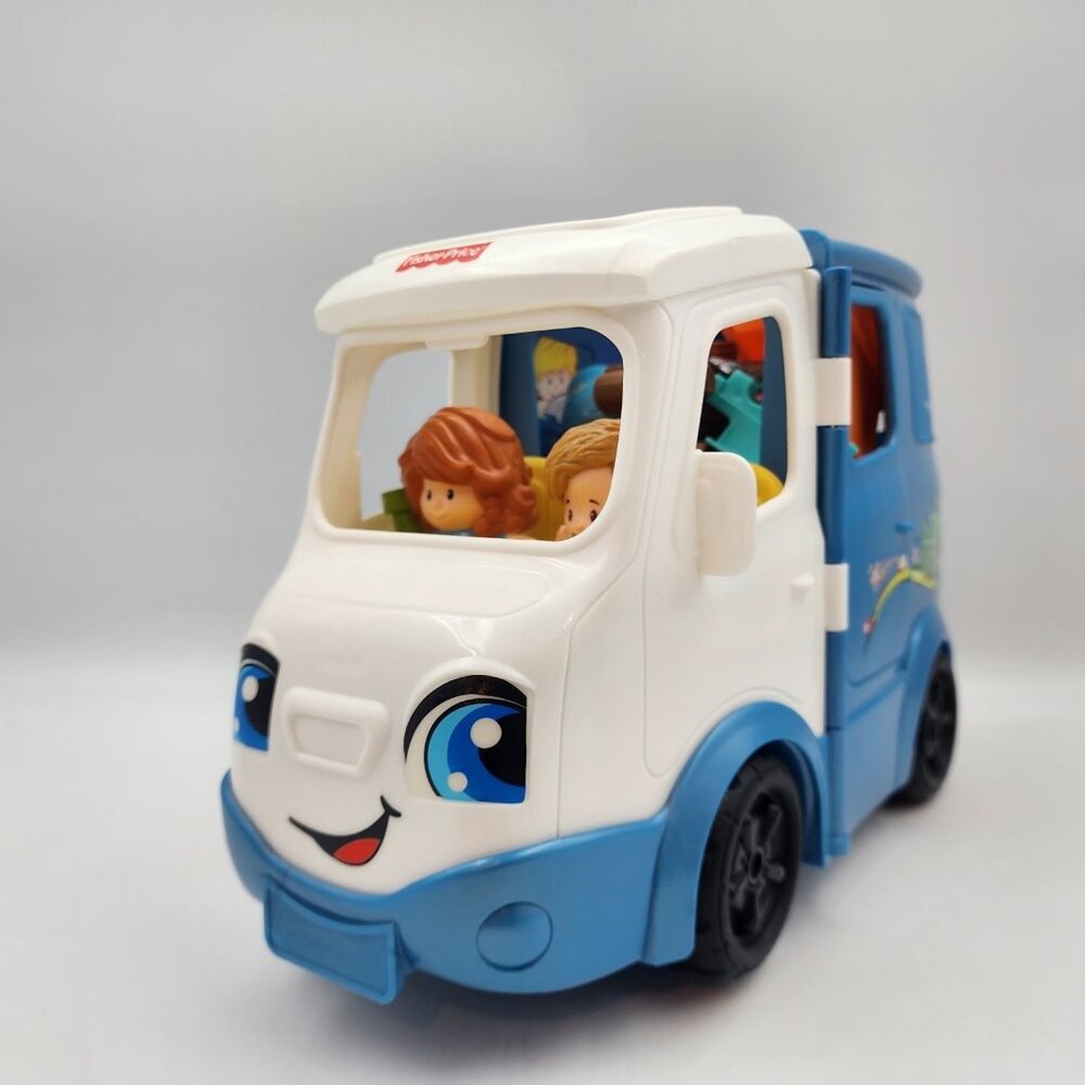Fisher Price Little People Camper Camping Van RV Set w Songs & Sounds 7 PC WORKS - Picture 4 of 16